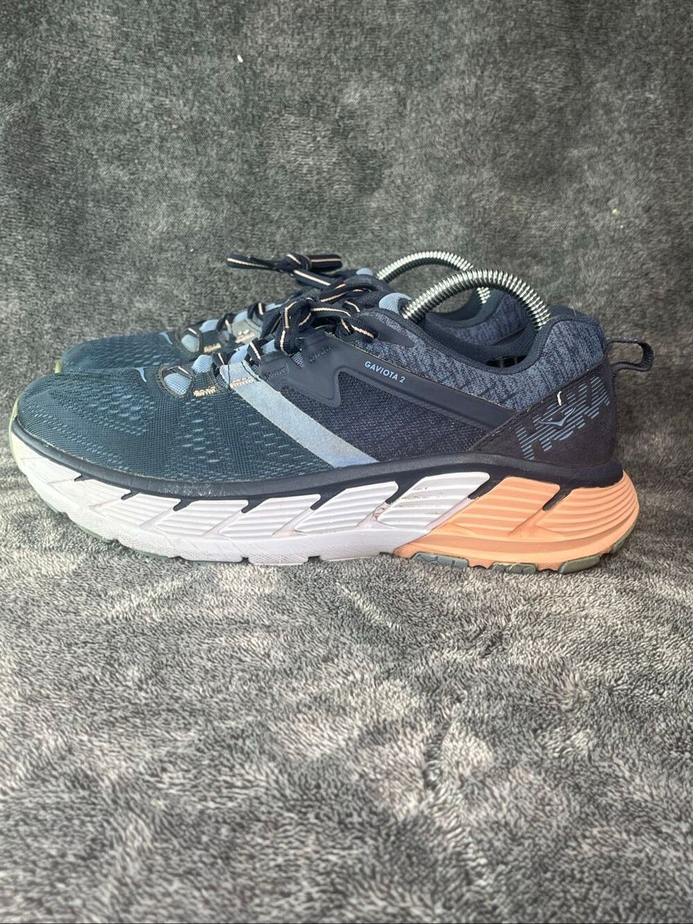 HOKA ONE ONE Gaviota 2 Blue Peach Running Shoes Women’s Size 9